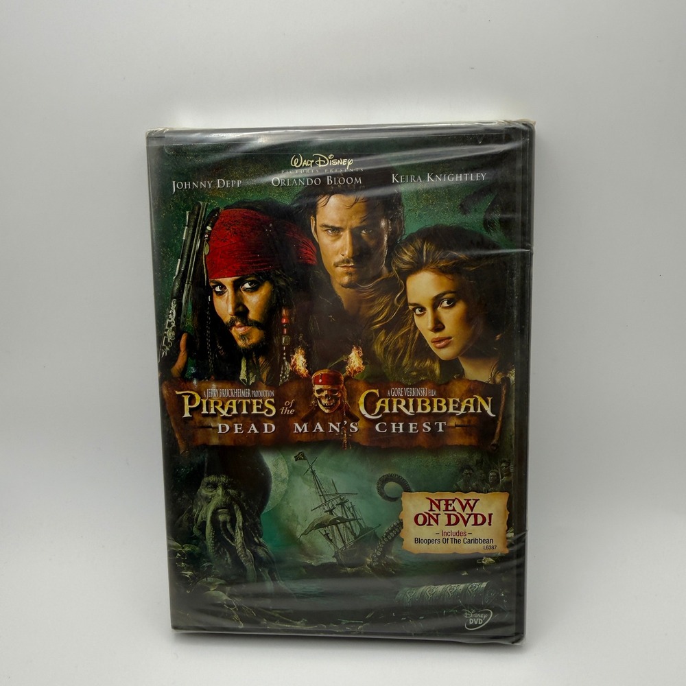 Pirates of the Caribbean Dead Mans Chest DVD Disney Johnny Depp Sealed New